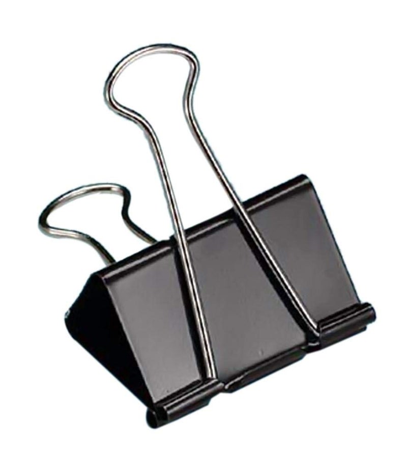Alvin, Binder Clips, Paper Binder Assorted Sizes, Tempered Steel, Black, 12 Pieces - 2 Inches - Image 2